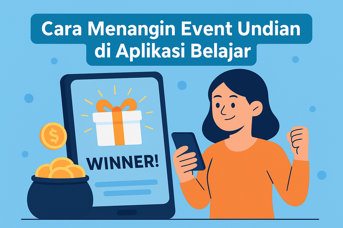 Cara Menangin Event Undian di Aplikasi Belajar
