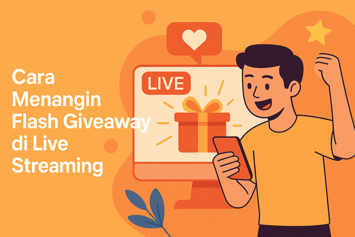 Cara Menangin Flash Giveaway di Live Streaming