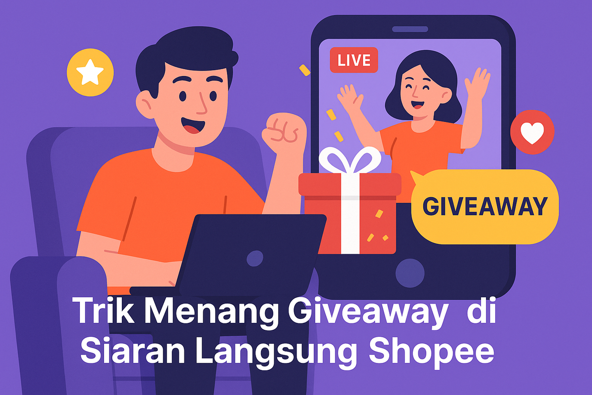 Trik Menang Giveaway di Siaran Langsung Shopee